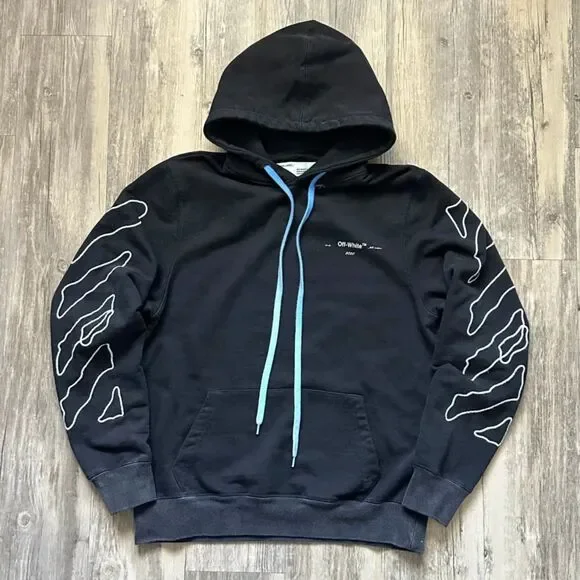 Off White Fw19 Sweater Off-white Diag Brushed Sweater Melange Grey